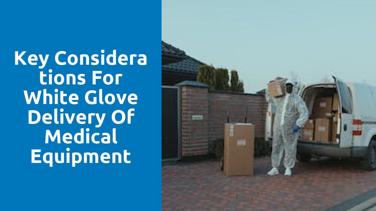Key Considerations for White Glove Delivery of Medical Equipment