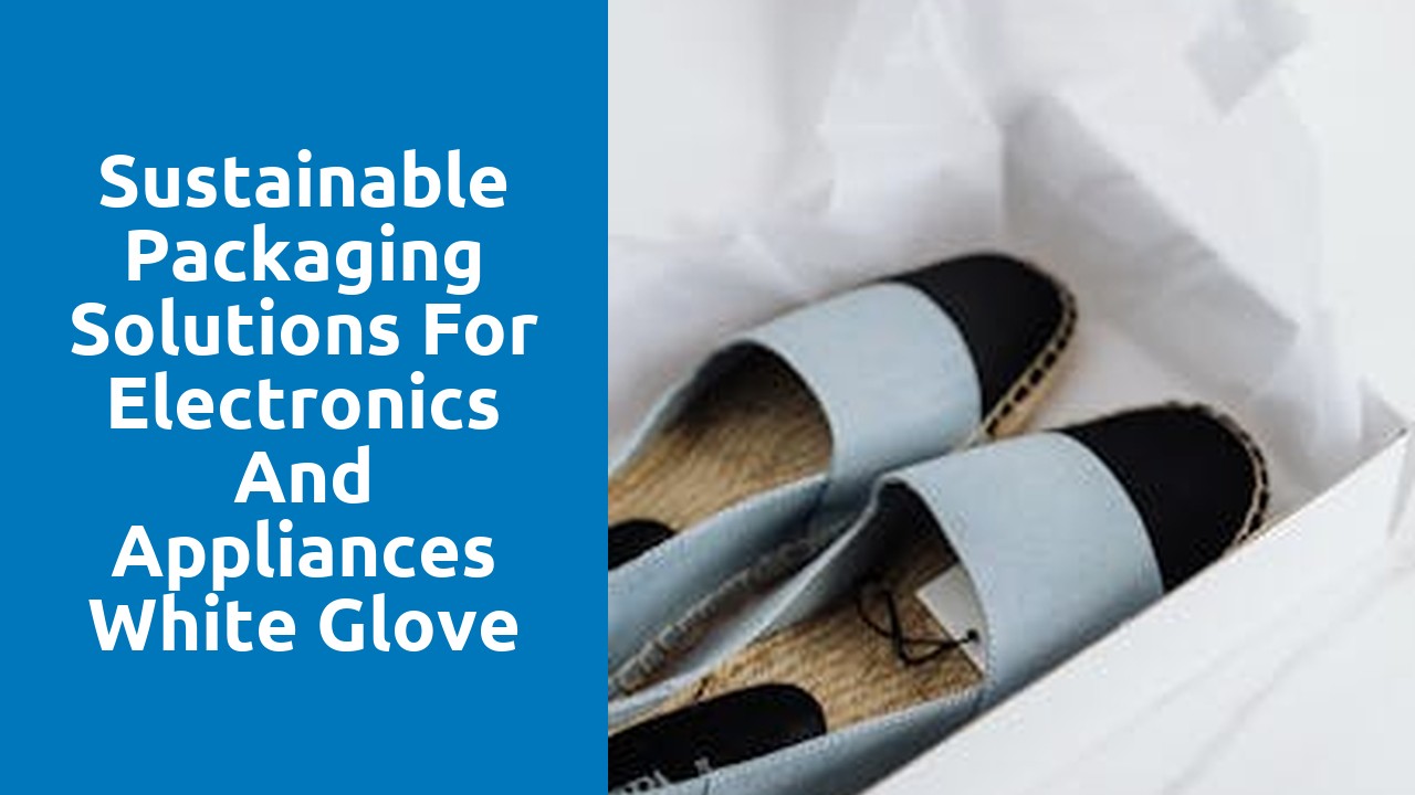 Sustainable Packaging Solutions for Electronics and Appliances White Glove Delivery