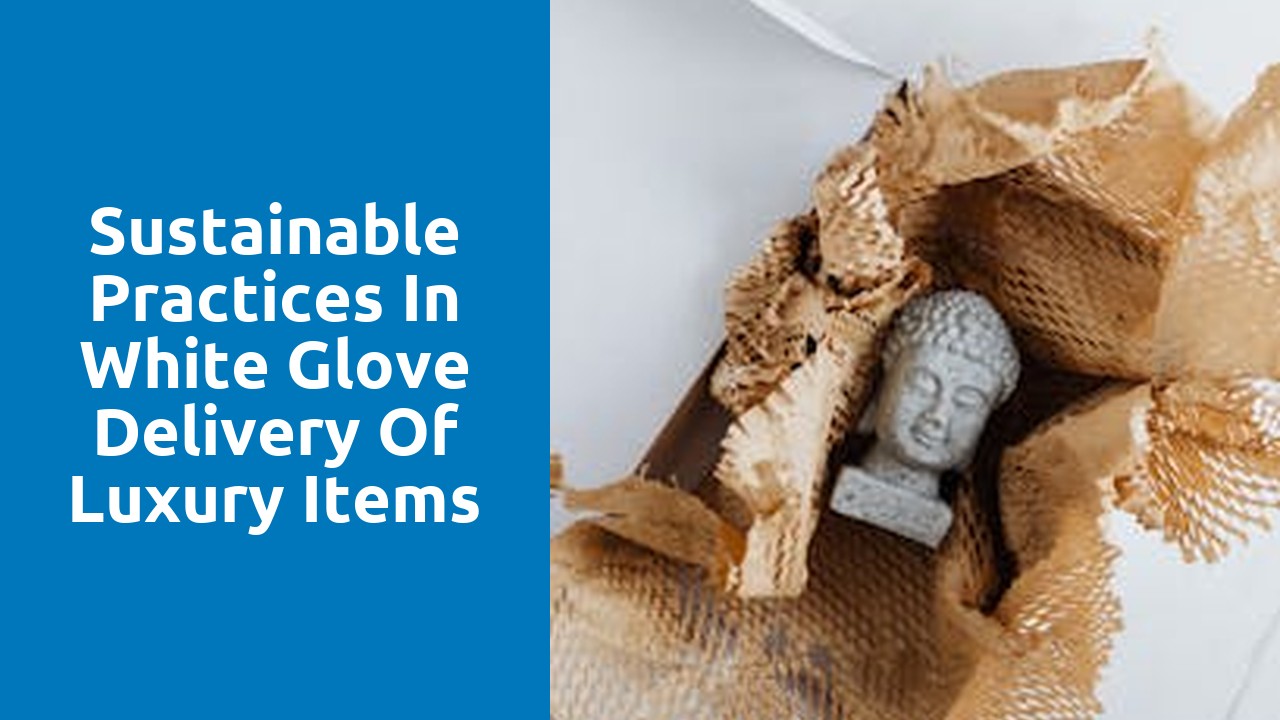 Sustainable Practices in White Glove Delivery of Luxury Items