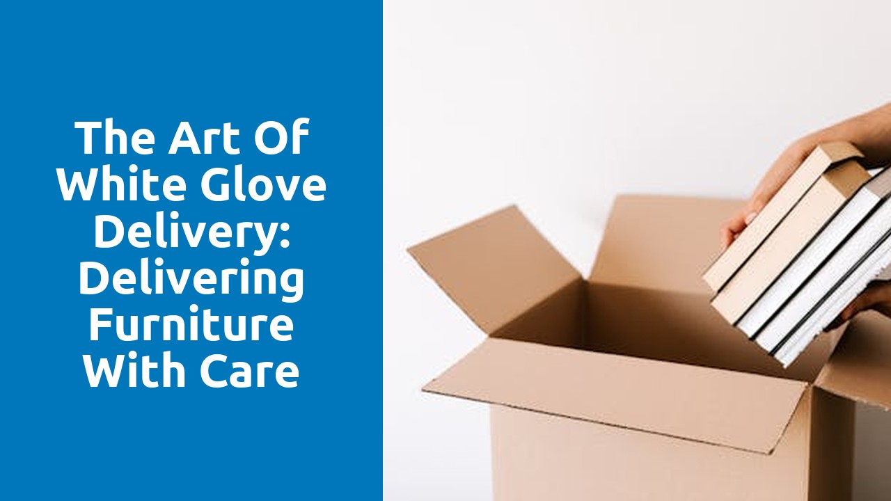 The Art of White Glove Delivery: Delivering Furniture with Care